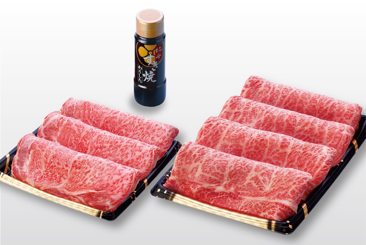 <工場厳選>『A5最高ランク柿安牛&黒毛和牛すき焼感謝袋』税込11,340円/1袋
