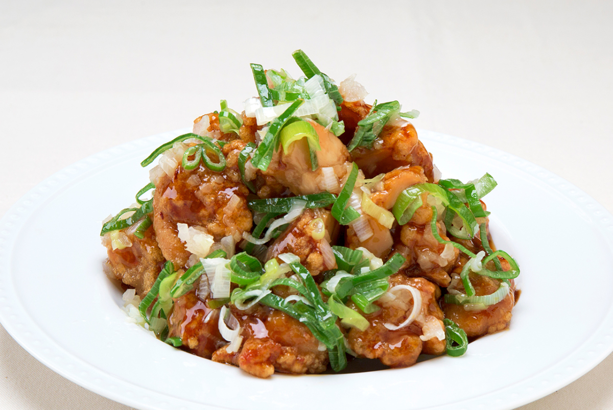 『林 種男さんが育てた京都産九条葱ねぎ南蛮唐揚げ』（税込454円／100g）