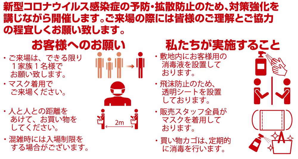 新型コロナウィルス感染症の対策