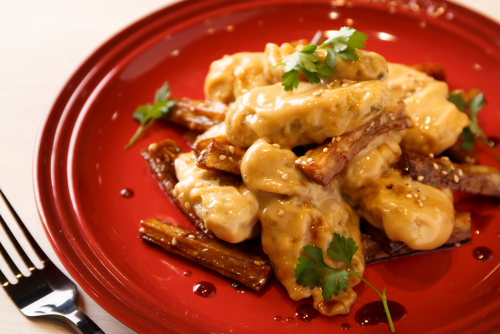 広島県産牡蠣とごぼうのオイスターソースマヨ