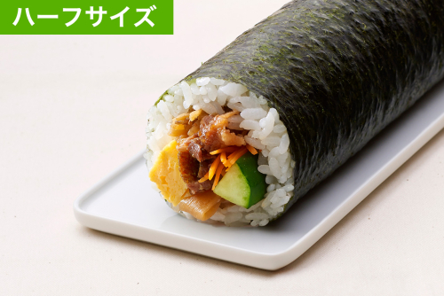 柿安名物の牛肉しぐれ煮 恵方巻（ハーフ）