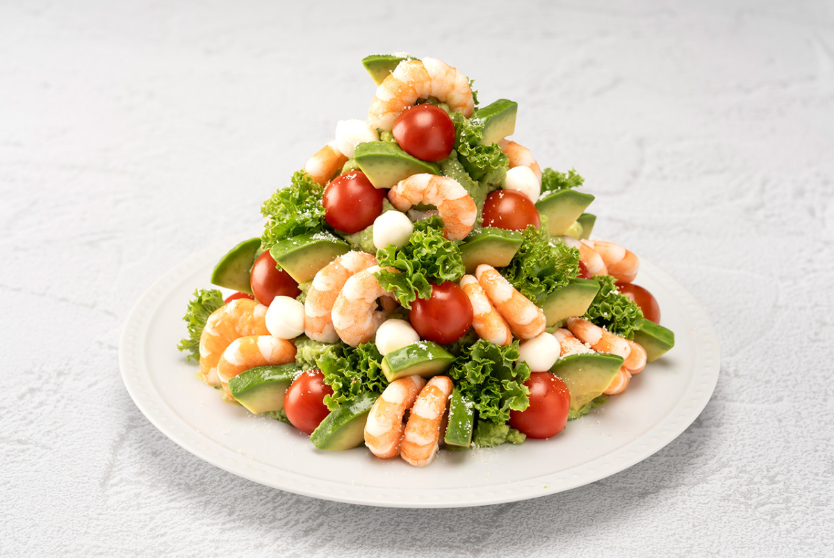 海老とアボカドのバジルポテトサラダ