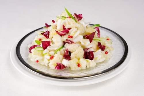 イカとセロリのねぎ生姜ソース