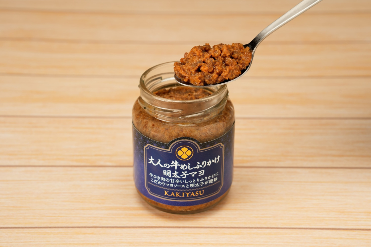 【柿安 瓶詰めシリーズ】大人の牛めしふりかけ 明太子マヨ