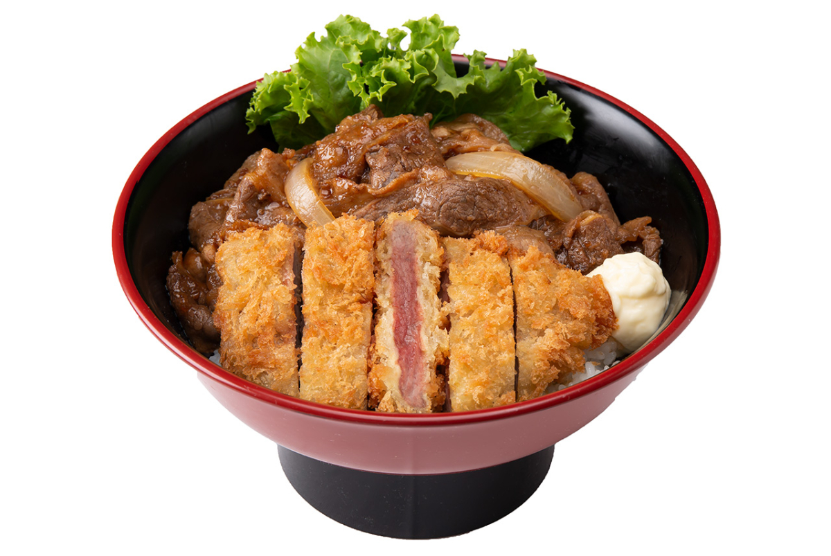 牛カツ丼＆牛カルビ丼