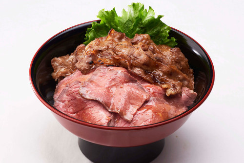 ローストビーフ＆牛カルビ丼